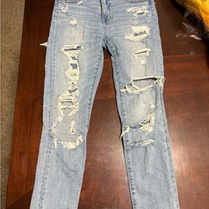 Distressed Light Blue Women's Jeans
